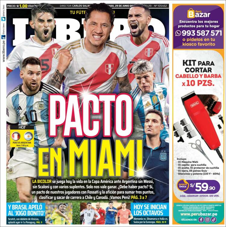 Portada de Líbero (Per&uacute;)