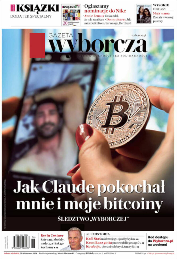 Portada de Gazeta Wyborcza (Polonia)