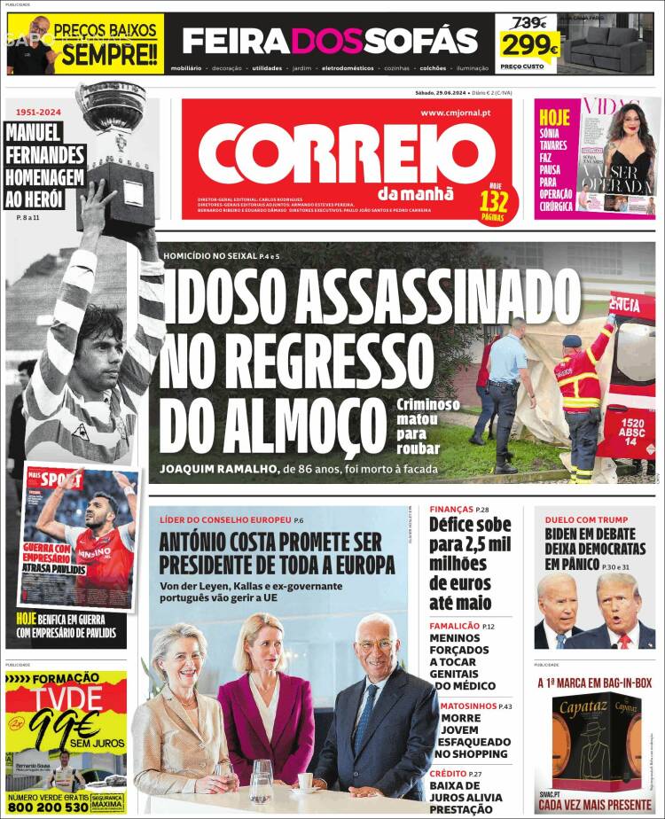 Portada de Correio da Manhã (Portugal)