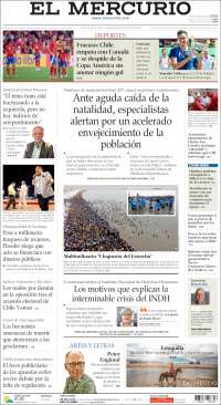 Portada de El Mercurio (Chile)