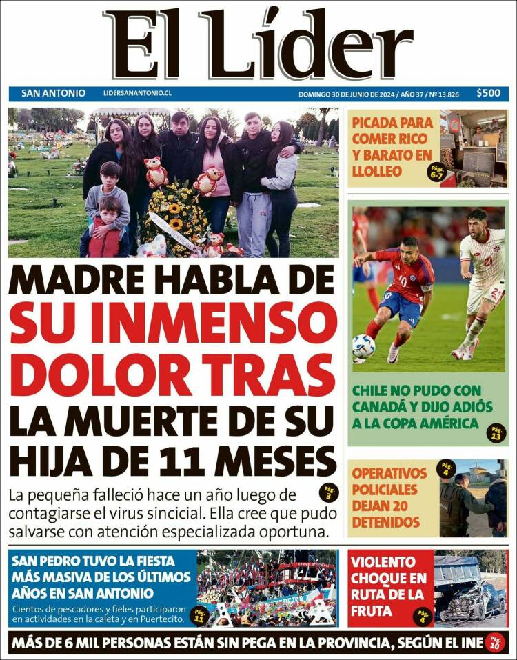 Portada de Lider de San Antonio (Chile)