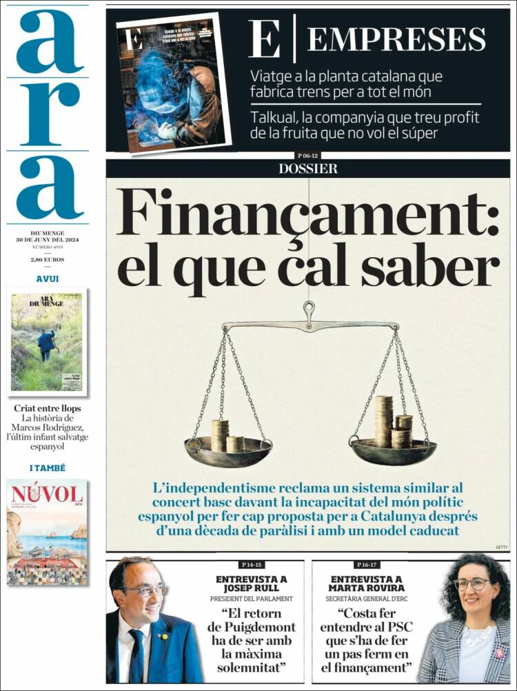 Portada de Ara (España)