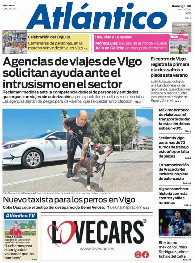 Portada de Atlántico Diario (España)