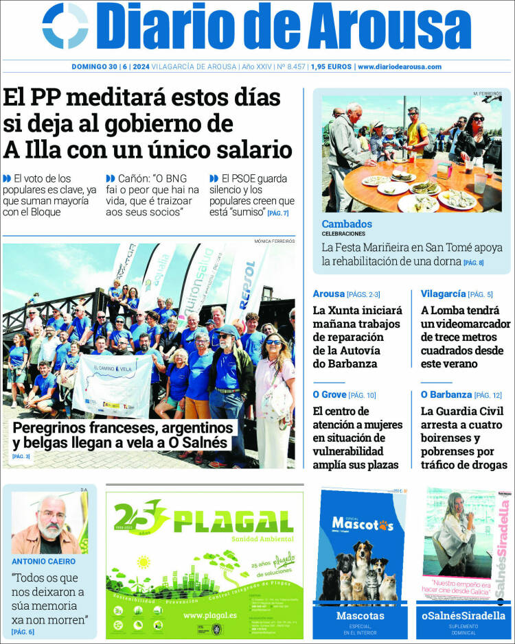 Portada de Diario de Arousa (España)