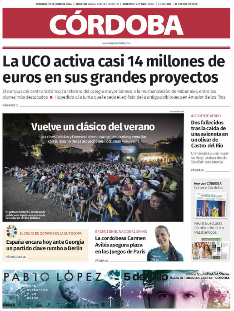 Portada de Diario de Córdoba (España)