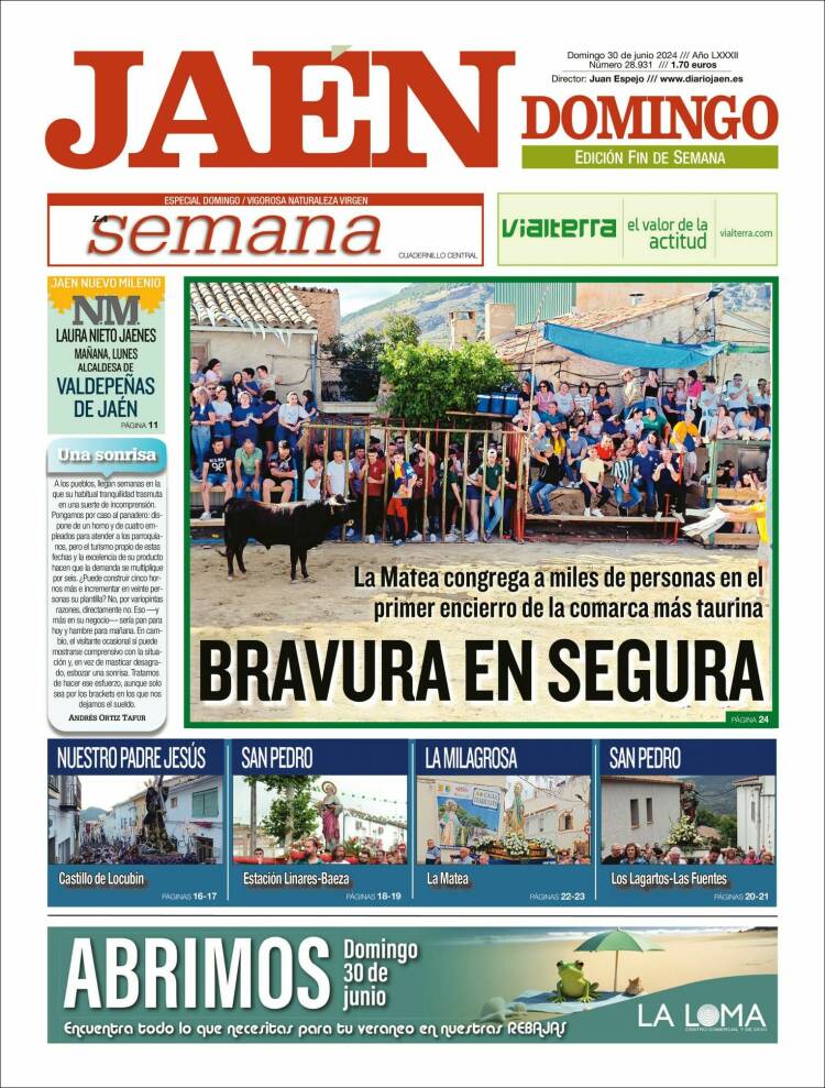 Portada de Diario Jaén (España)