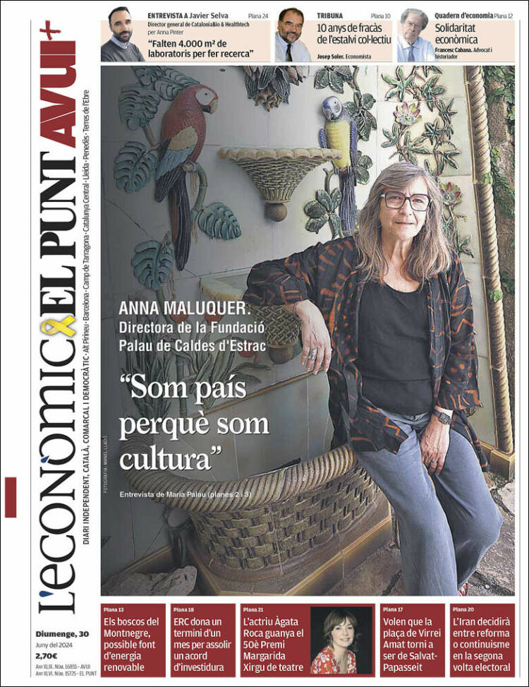 Portada de El Punt Avui (España)