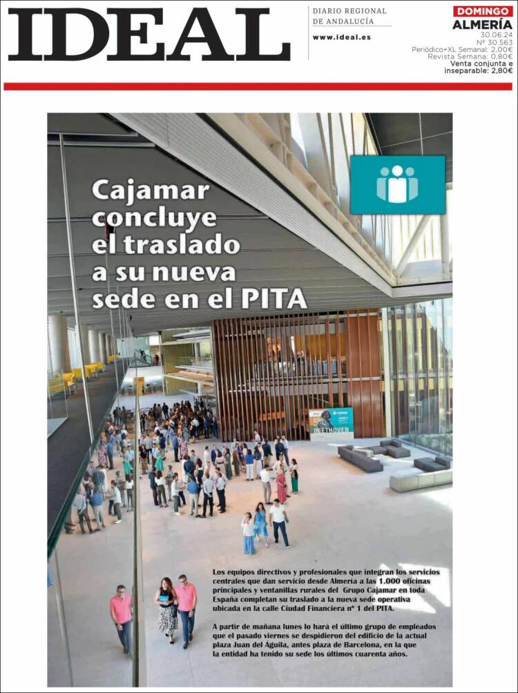 Portada de Ideal Almeria (España)