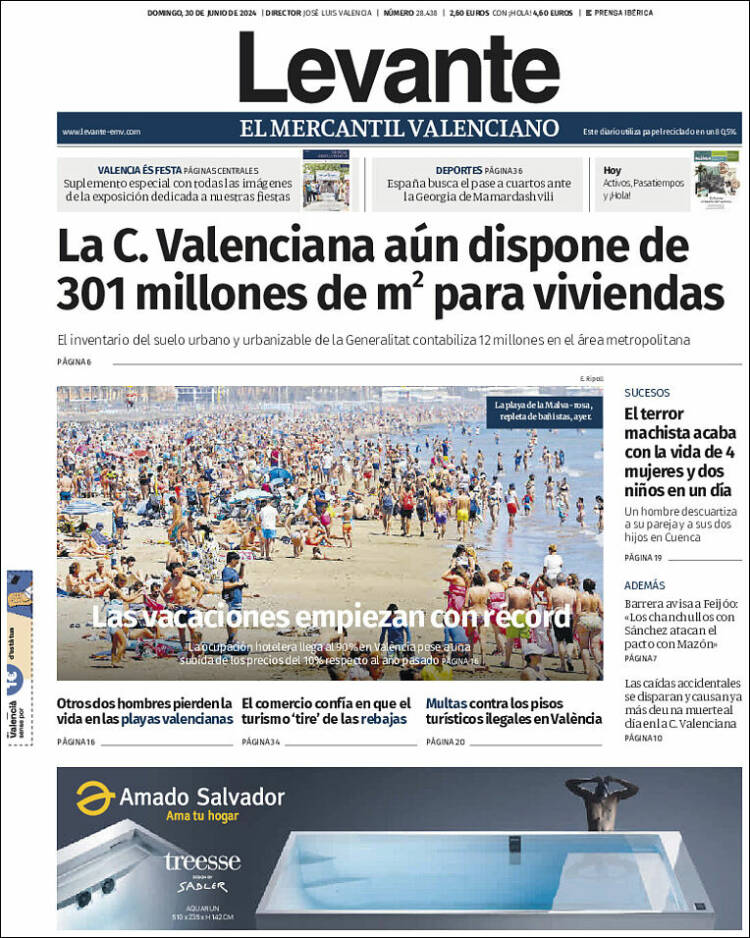 Portada de Levante (España)