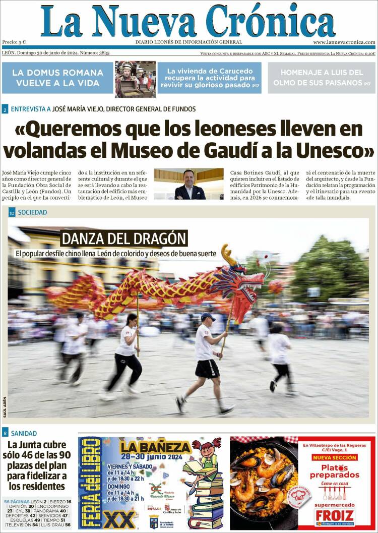 Portada de La Nueva Crónica (España)