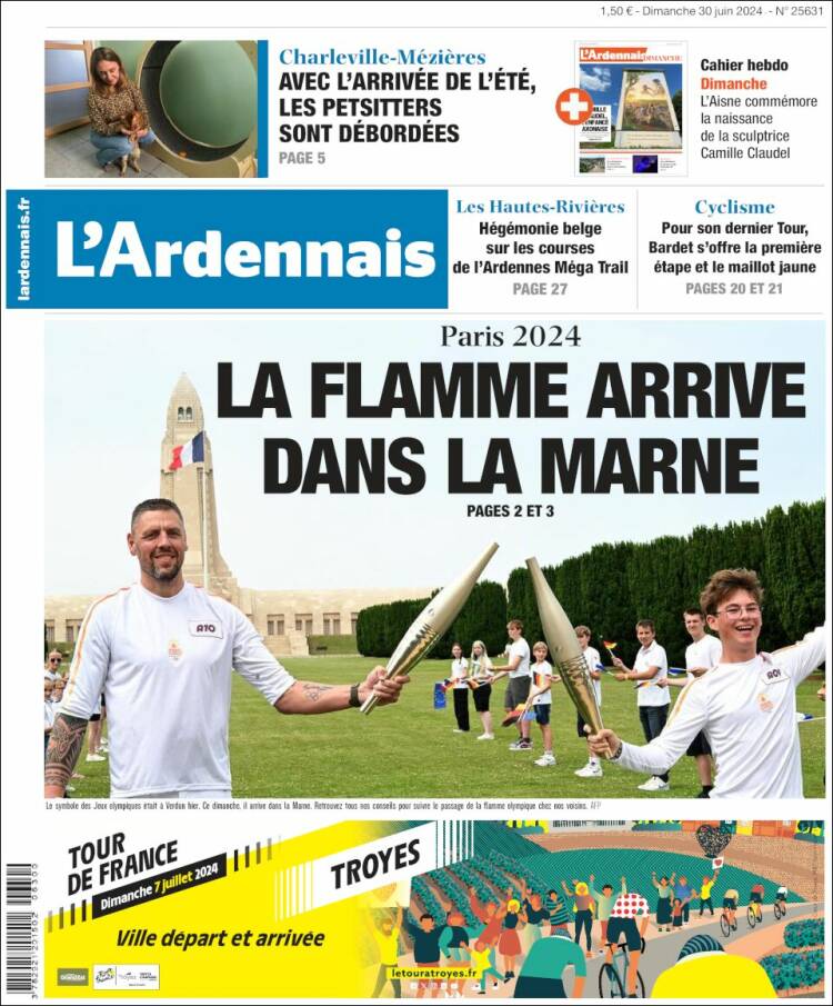 Portada de L'Ardenais (Francia)