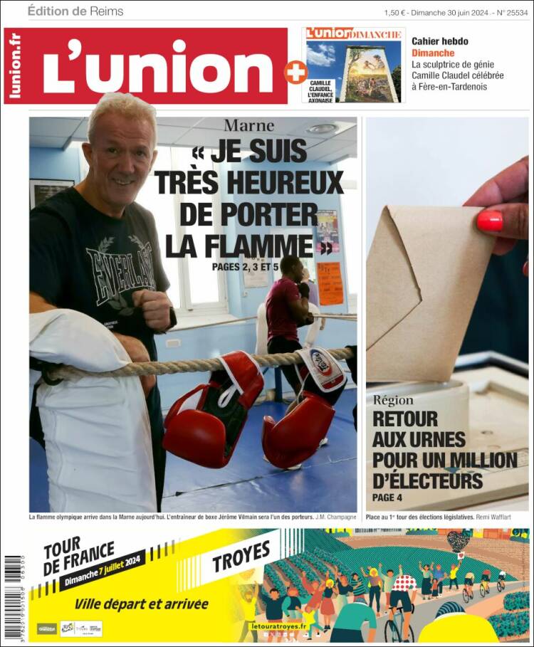 Portada de L'Union (Francia)