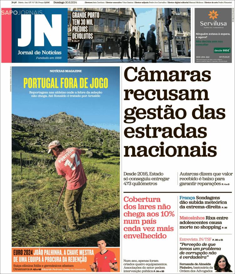 Portada de Jornal de Notícias (Portugal)