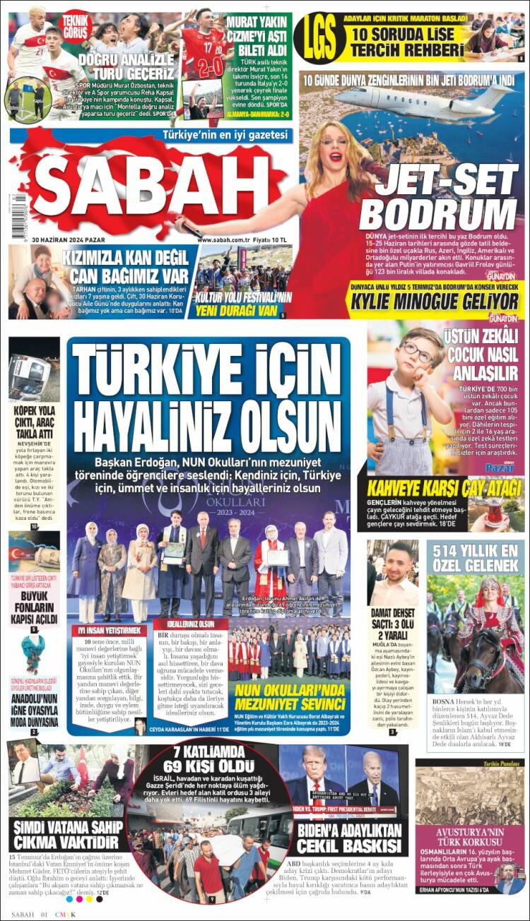 Portada de Sabah (Turqu&iacute;a)