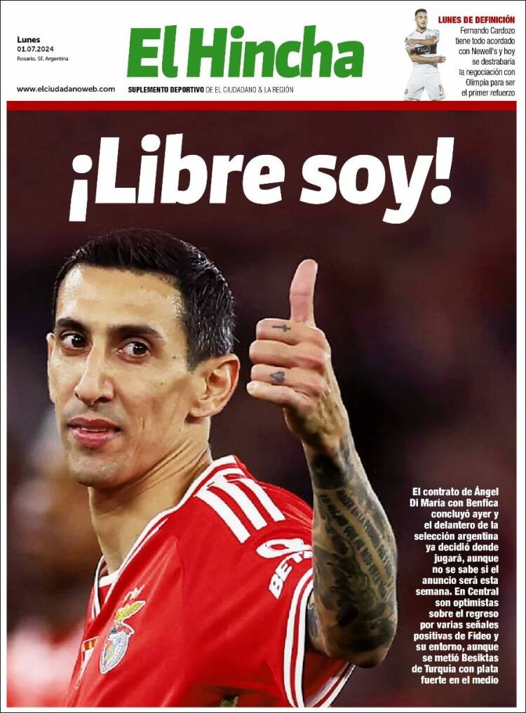 Portada de El Hincha (Argentina)