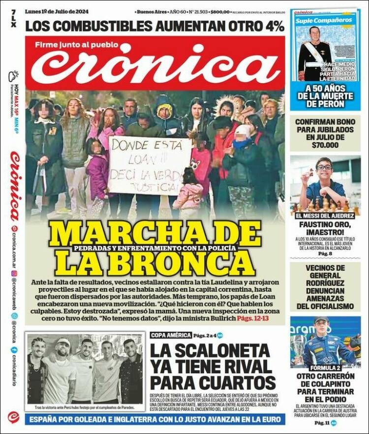 Portada de La Voz del Chaco (Argentina)