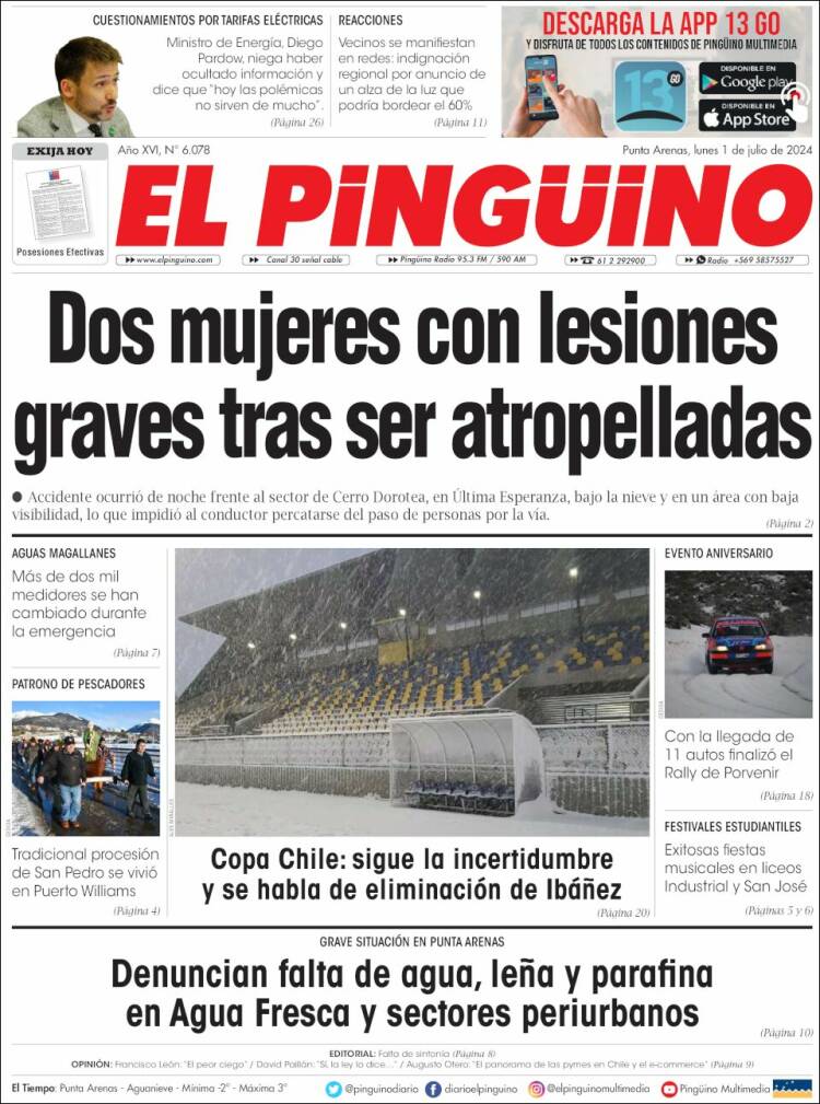 Portada de El Pingüino (Chile)