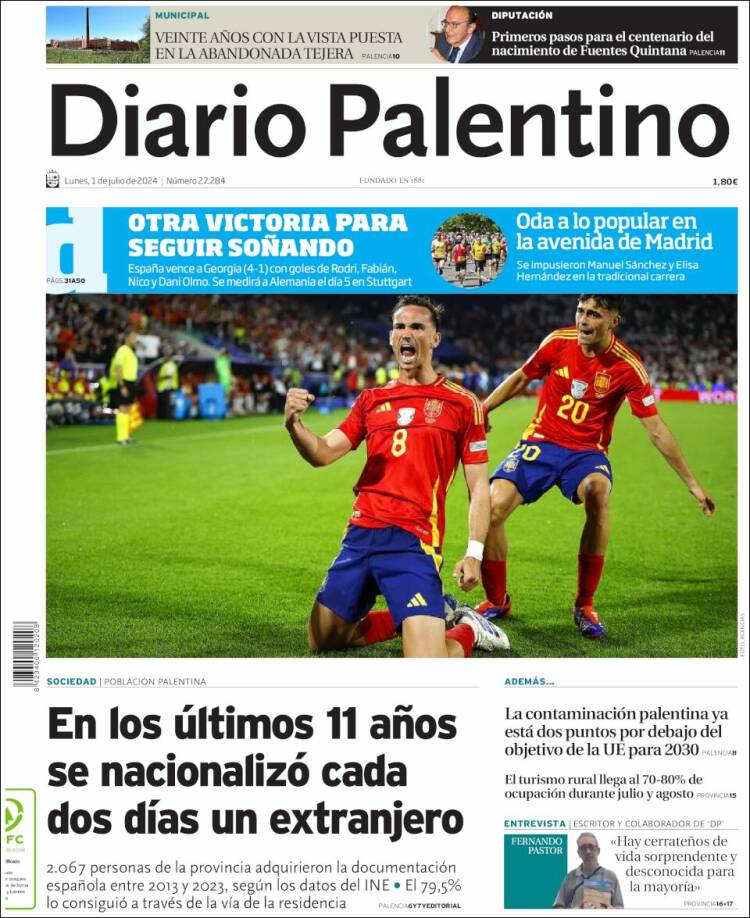 Portada de Diario Palentino (Espagne)