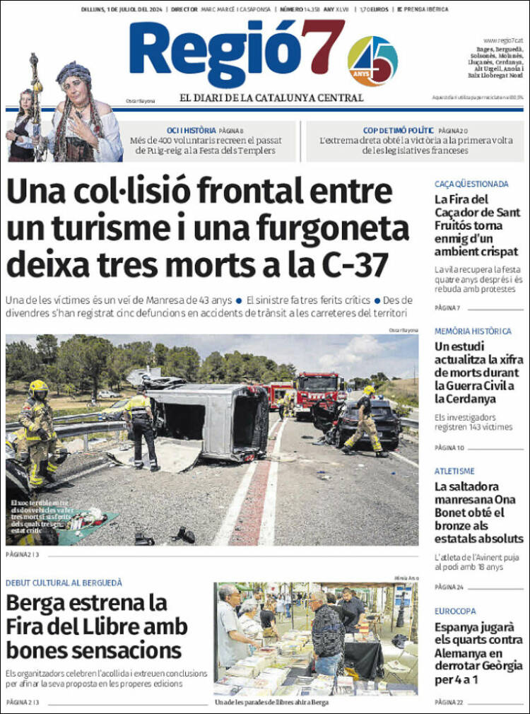 Portada de Regio7 (Espagne)