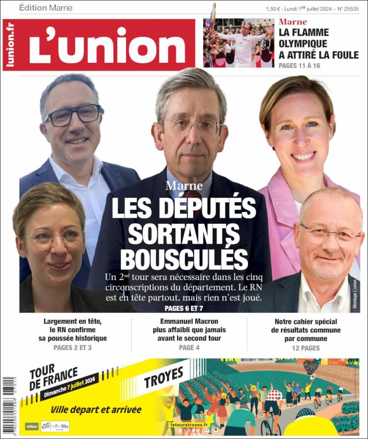 Portada de L'Union (Francia)