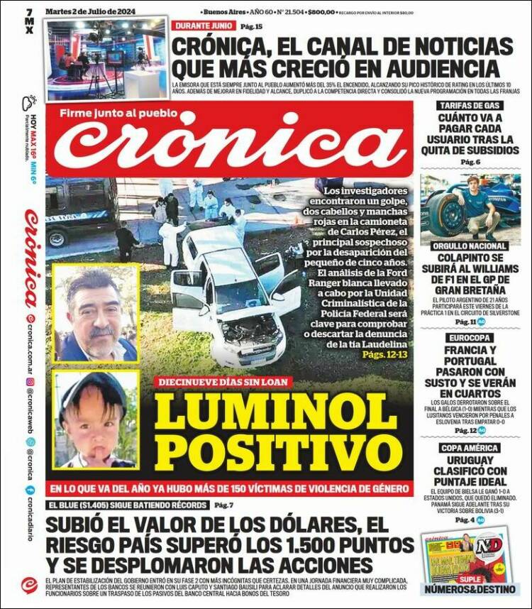 Portada de La Voz del Chaco (Argentina)