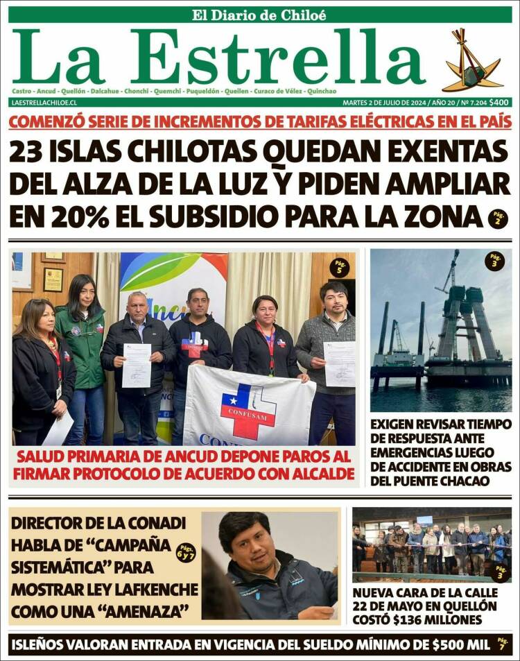 Portada de Estrella de Chiloé (Chile)