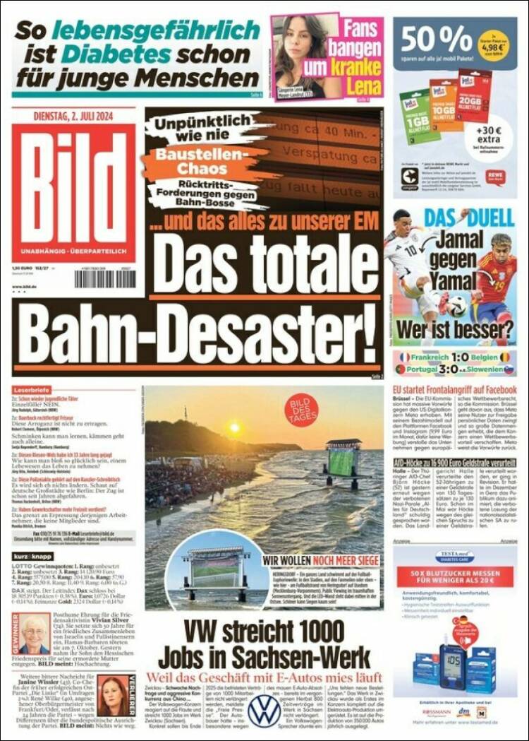 Portada de Bild (Alemania)