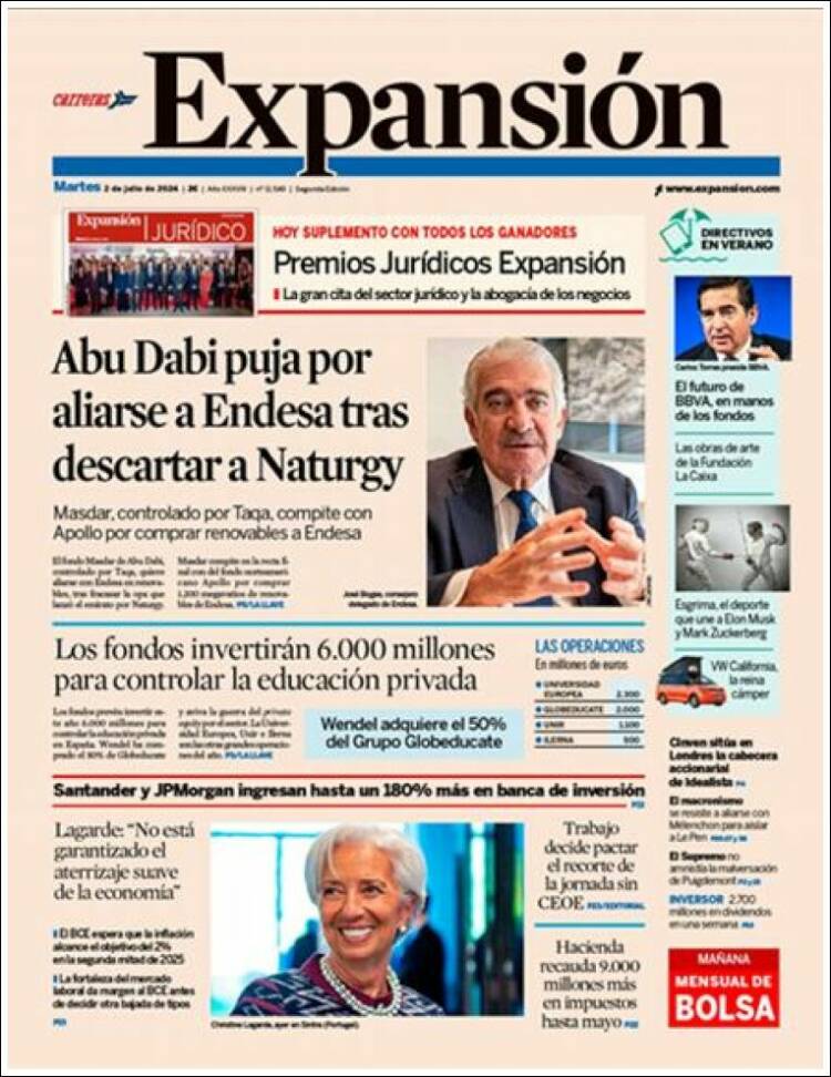 Portada de Expansión (Espa&ntilde;a)