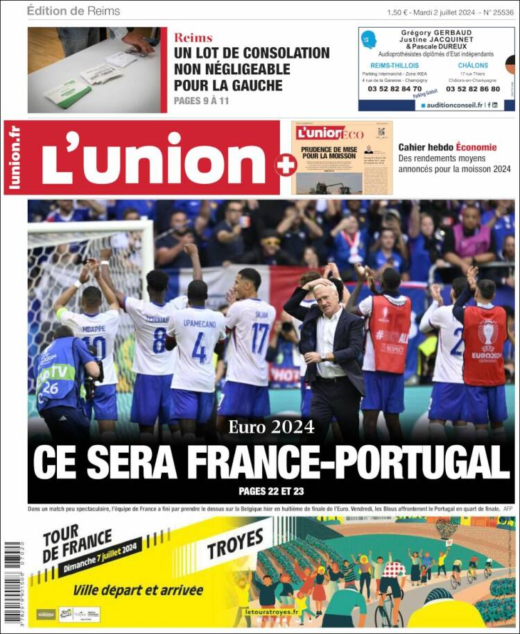 Portada de L'Union (Francia)