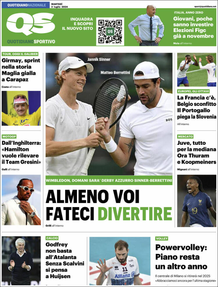 Portada de Quotidiano Sportivo (Italia)