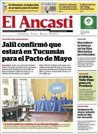 Portada de El Ancasti (Argentina)