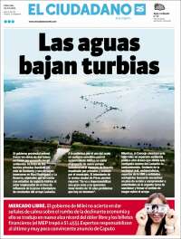 Portada de Diario El Ciudadano (Argentina)