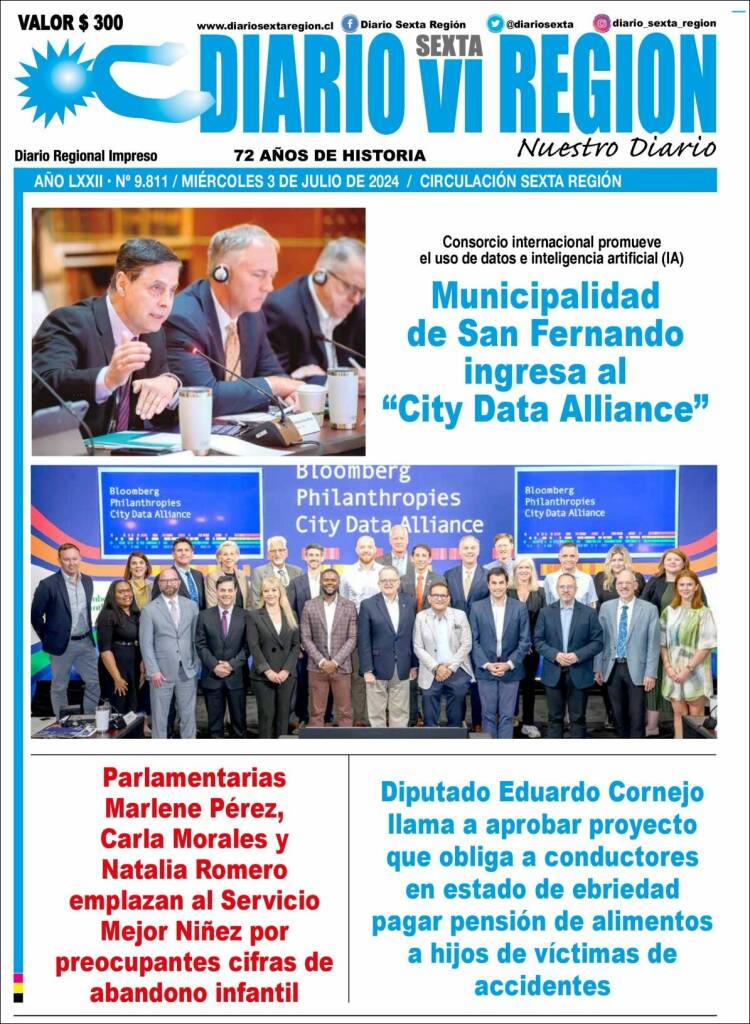 Portada de Diario VI Región (Chile)