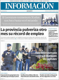 Portada de Diario Información (España)