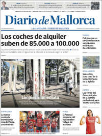 Portada de Diario de Mallorca (España)