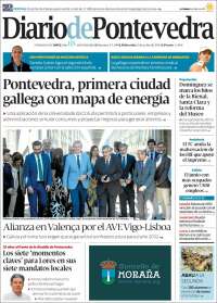 Portada de Diario de Pontevedra (España)