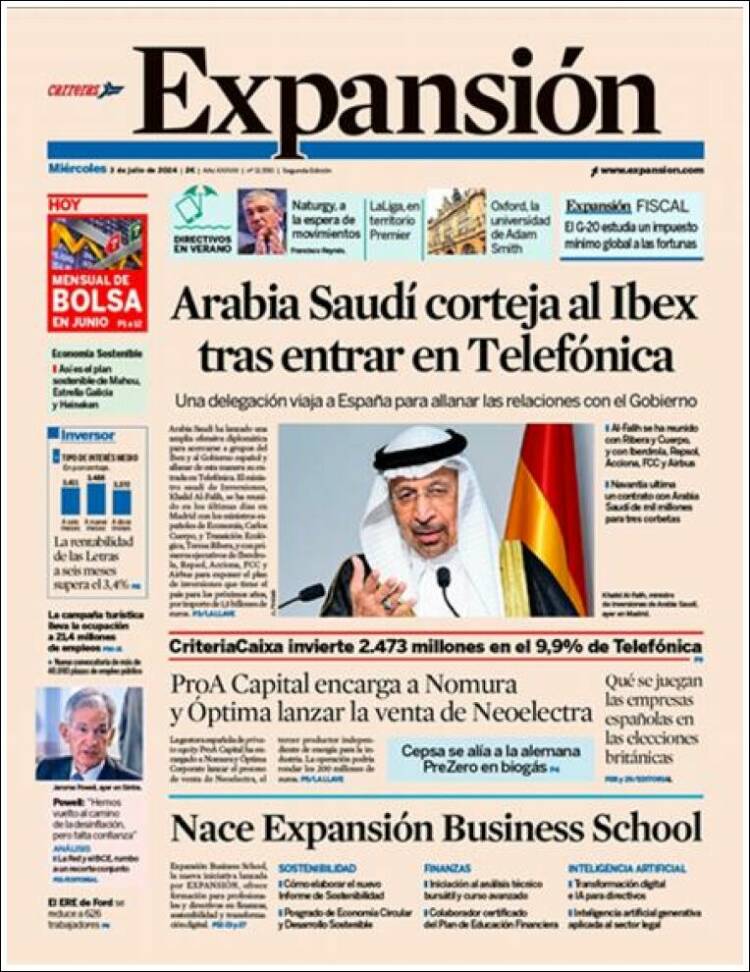 Portada de Expansión (Espa&ntilde;a)