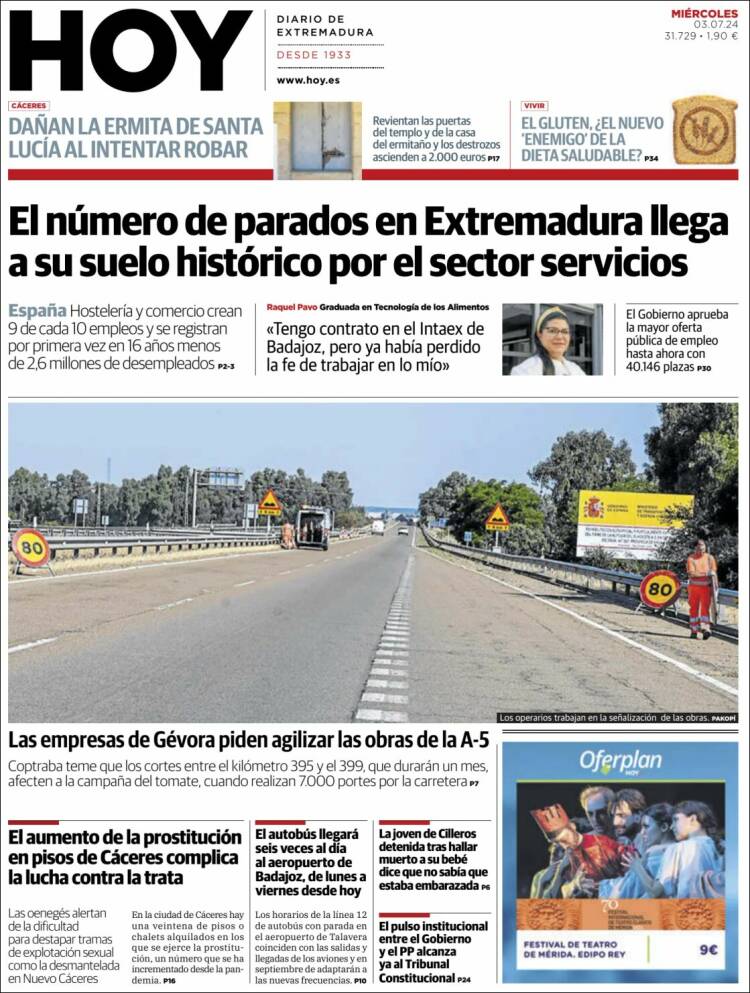 Portada de Hoy - Badajoz (España)