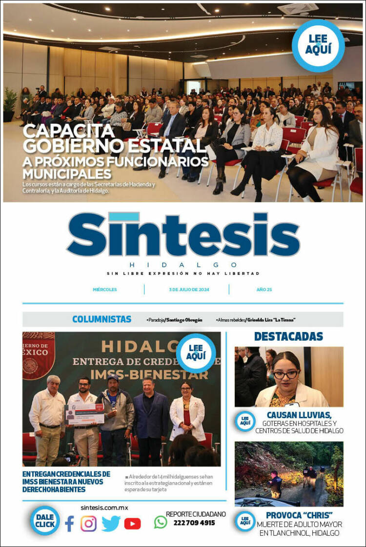 Portada de Sistesis - Hidalgo (M&eacute;xico)