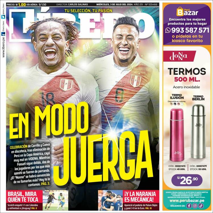 Portada de Líbero (Per&uacute;)
