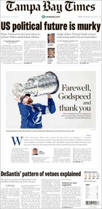 Portada de Tampa Bay Times (USA)