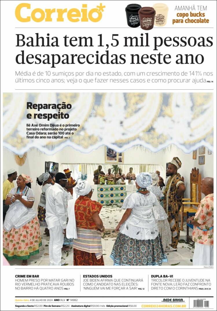 Portada de Correio* (Brasil)