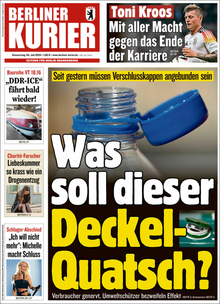 Portada de Berliner Kurier - Startseite BK (Alemania)
