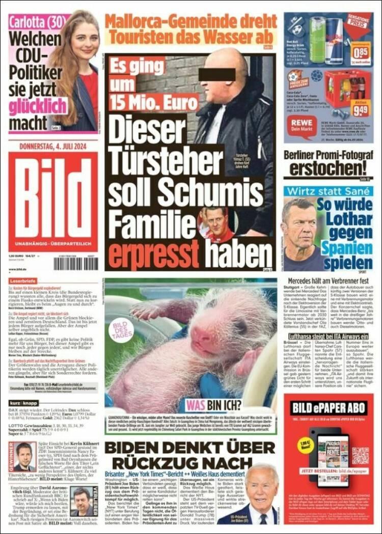 Portada de Bild (Alemania)