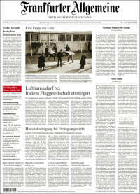 Portada de Frankfurter Allgemeine (Germany)