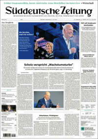 Portada de Sueddeutsche (Germany)