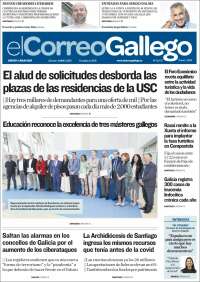 Portada de El Correo Gallego (España)