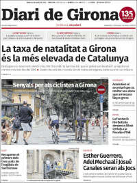 Portada de Diari de Girona (España)