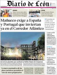 Portada de Diario de León (España)