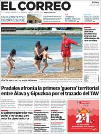 Portada de El Correo (España)